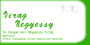 virag negyessy business card